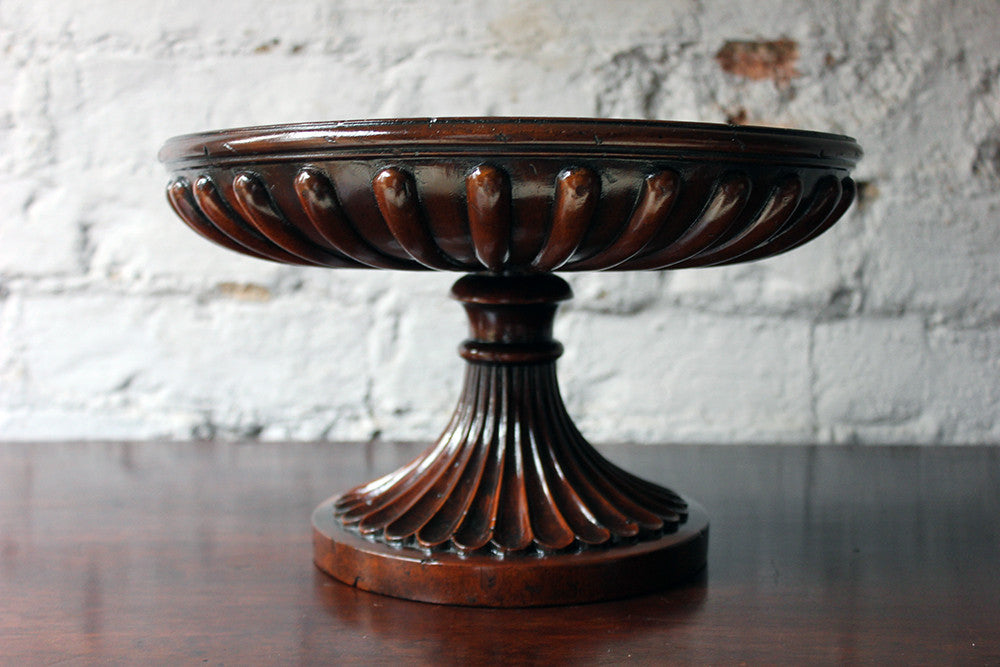A Good George III Revival Mahogany Turned Tazza c.1910