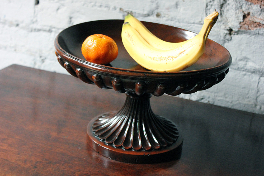 A Good George III Revival Mahogany Turned Tazza c.1910