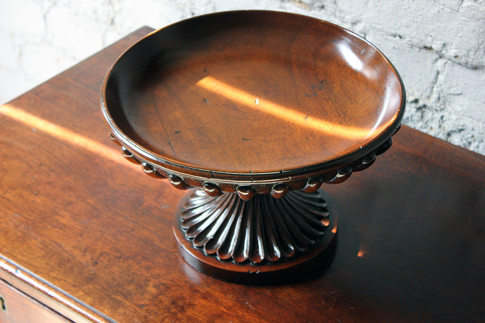 A Good George III Revival Mahogany Turned Tazza c.1910