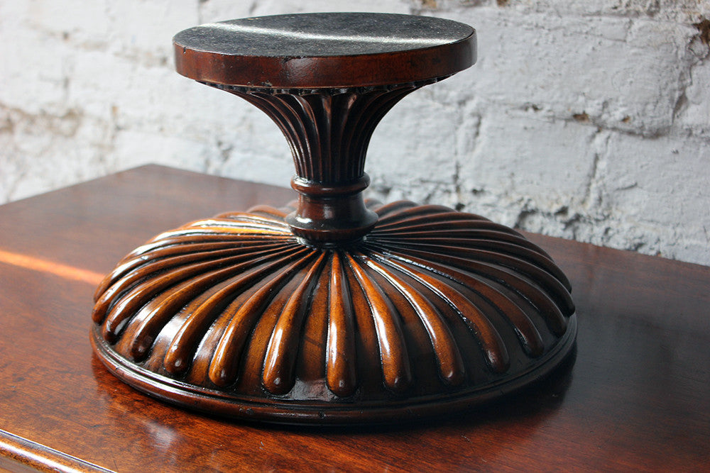 A Good George III Revival Mahogany Turned Tazza c.1910