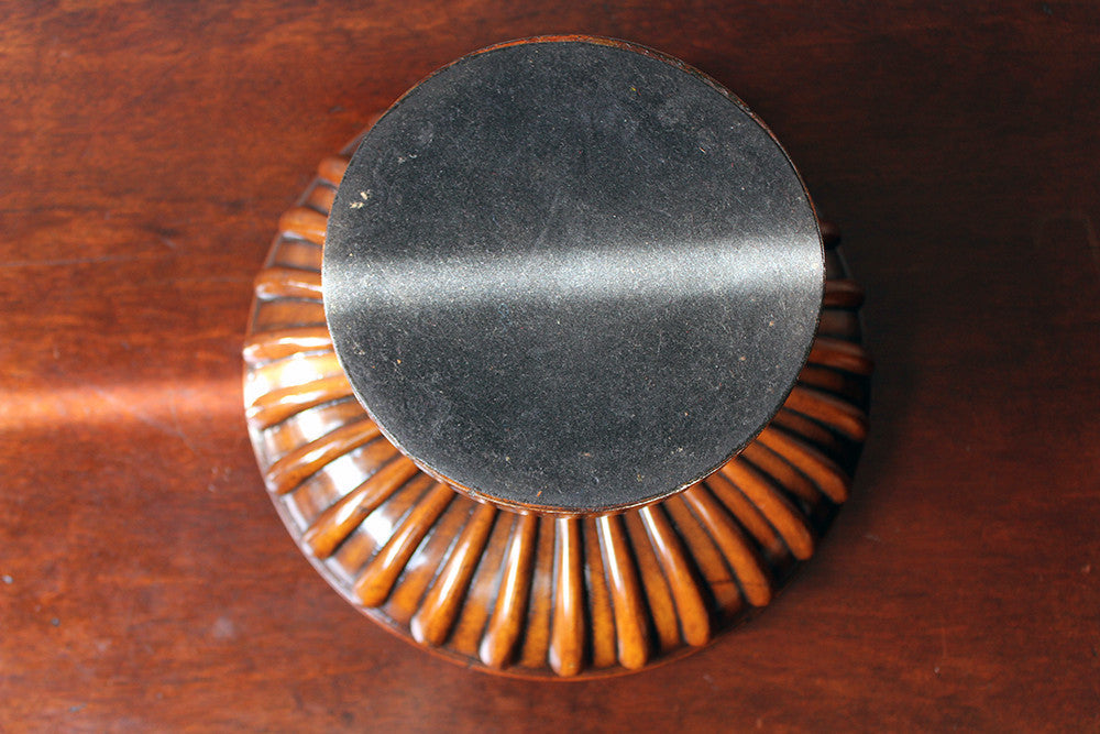 A Good George III Revival Mahogany Turned Tazza c.1910