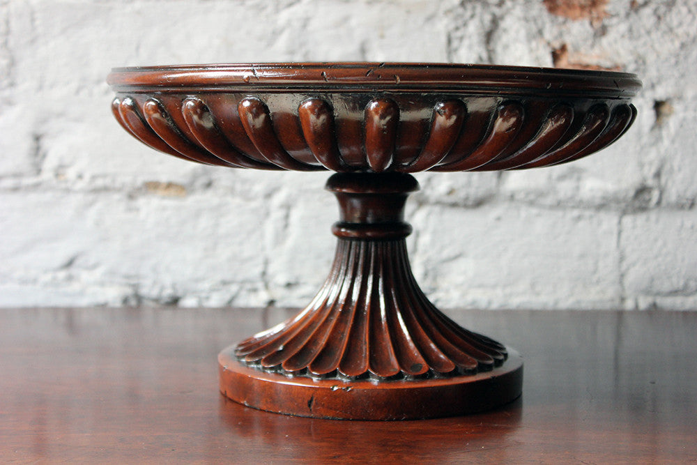 A Good George III Revival Mahogany Turned Tazza c.1910