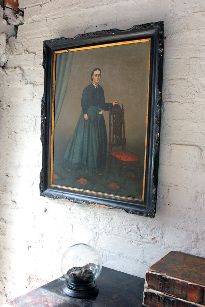 A Fine Pair of c.1860 Anglo-Chinese Naïve School Portraits