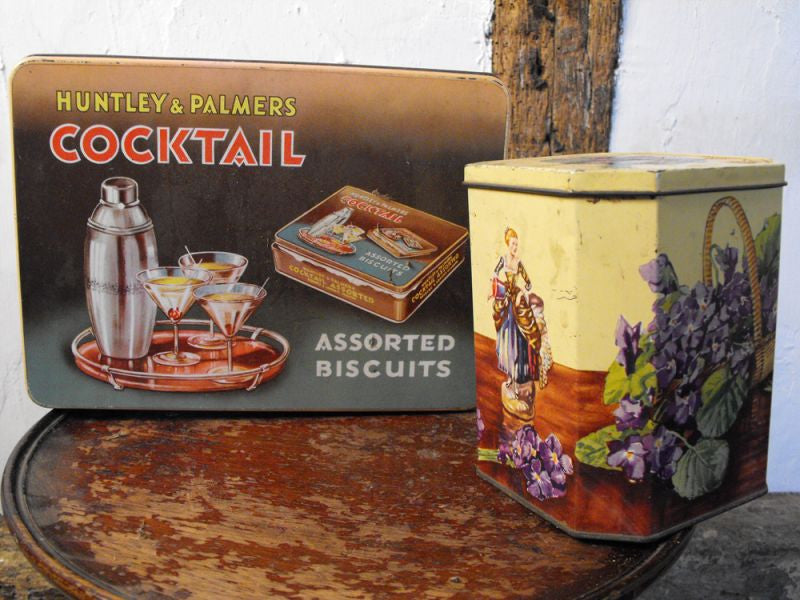 A Collectable Pair of Vintage Huntley & Palmer Tins