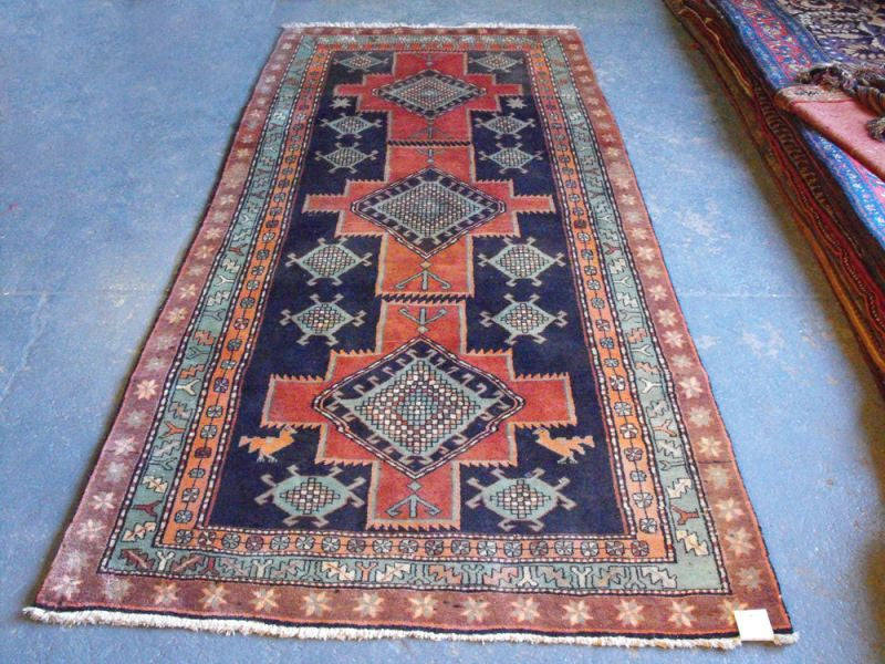 A Cheerful Semi Old Persian Goravan Runner 280cm x 120cm