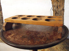 A 19thC Country Eight-Sectional Pine Egg Stand
