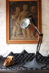 A Good c.1935 Art Deco Anglepoise Style Table Magnifier by N&B Ltd, England
