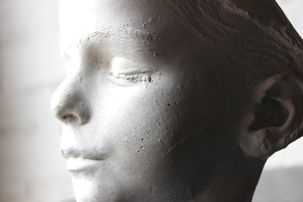 A 19thC Plaster Death Mask of George Stafford Wright (1864-1870)