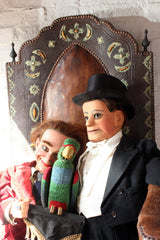 A Fantastic Trio of c.1930-50 Ventriloquist's Dummies; Peter King Esq, Entertainer