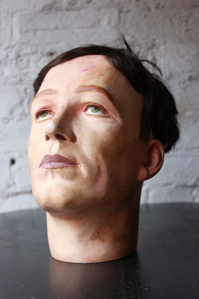 A Good 20thC Male Portrait Mannequin Head