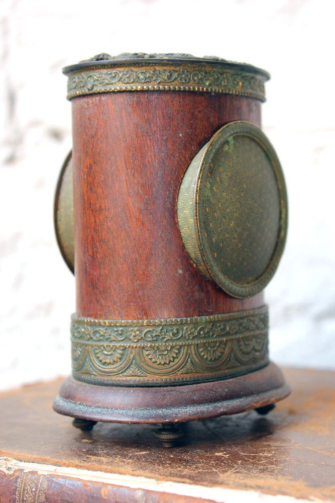 A c.1890 French Mahogany & Gilt Metal Cased Table Clock