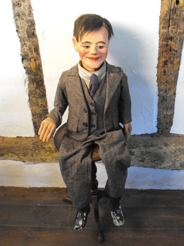 A Fantastic Quality Early 20th Century Ventriloquist's Dummy