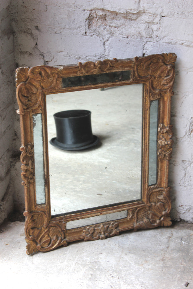 A Good 19thC Italian Gilt & Gesso Rectangular Wall Mirror