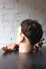 A Good 20thC Male Portrait Mannequin Head