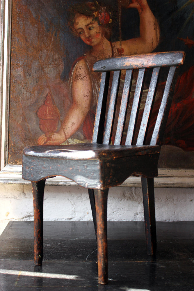 A Charming Primitive Scottish Child's Chair c.1800-20