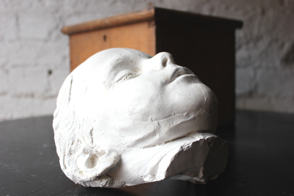 A 19thC Plaster Death Mask of George Stafford Wright (1864-1870)