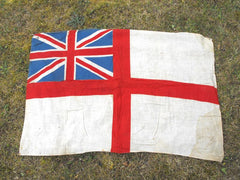 A British Vintage Royal Navy White Ensign Flag
