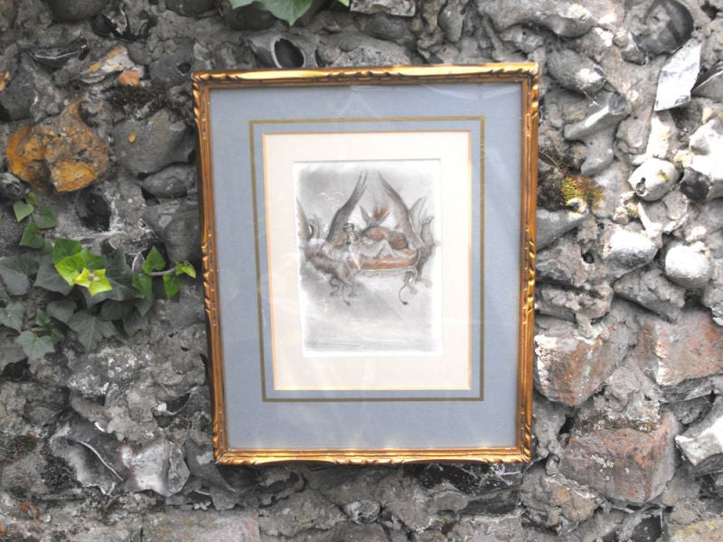 A Fine Original Pencil & Watercolour Painting by Paul Emile Becat, 1885-1960, with Inscription; "Sensibility"