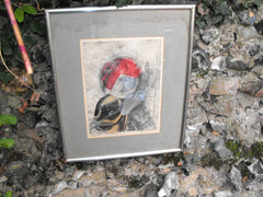 Spaceman' ; An Iconic Framed & Glazed Pencil and Print, Dated 1967, by Sam Walsh (1934-1989)