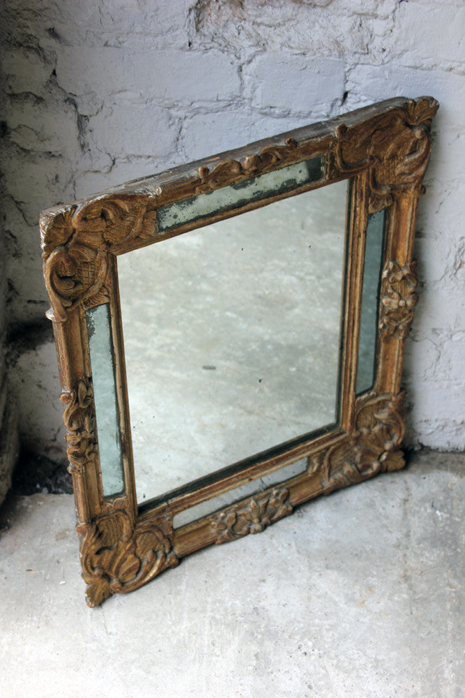 A Good 19thC Italian Gilt & Gesso Rectangular Wall Mirror