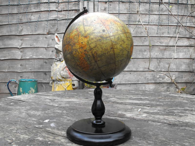 A Fine Early 20thC 6" Terrestrial Table Globe 'The Panama Canal Route Globe', Published by George Philip & Son Ltd, London