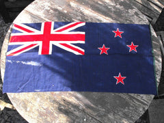 A Good Soft Cotton Vintage Printed Flag of New Zealand