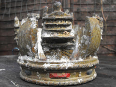 A Fascinating Salvaged Shipwreck Forecastle Relic in the Form of A Ducal Crown; D-Day 1944