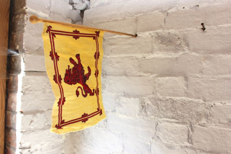 A Good Vintage Handheld Scottish Lion Rampant Flag / Royal Standard of Scotland