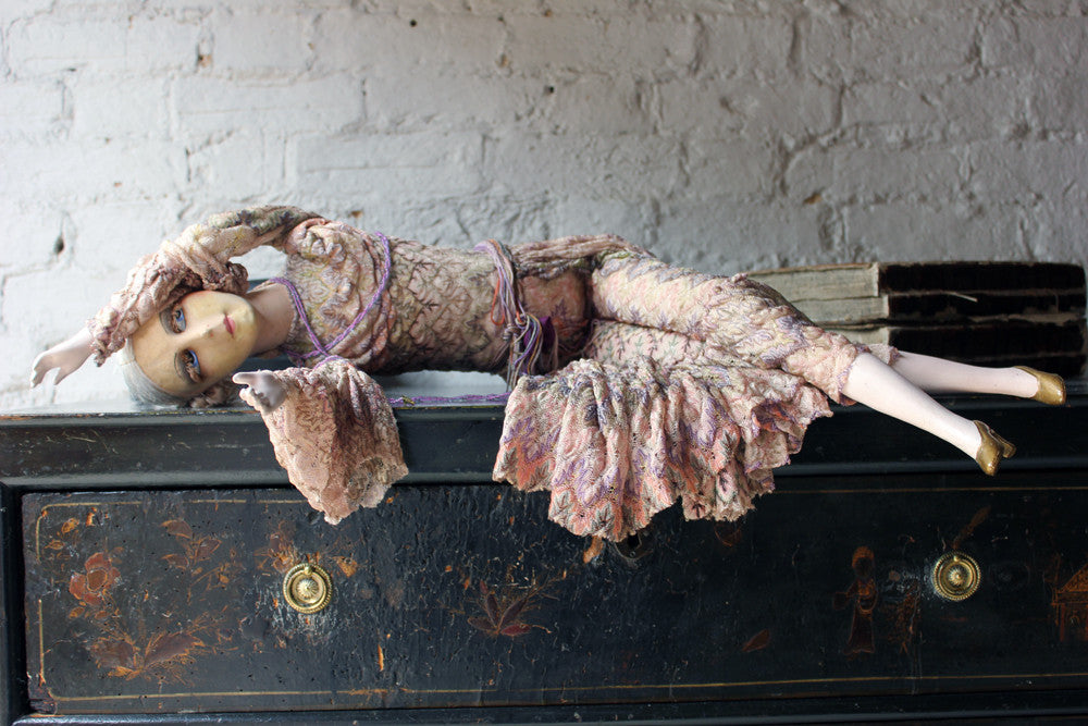 A Beautiful Early 20thC French Boudoir Doll