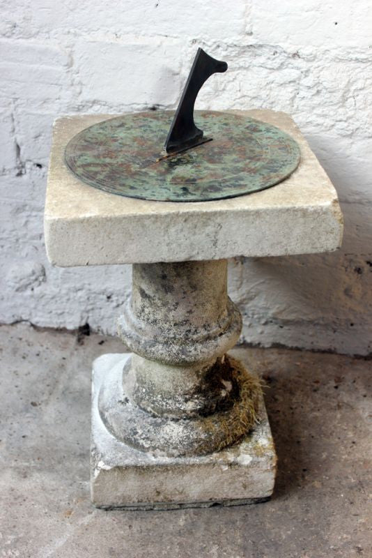 A Fine Early 20thC Stone Sundial by Maple & Co, London