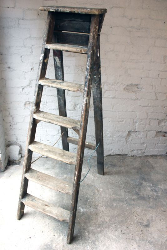 A Good Early 20thC Pine Step Ladder