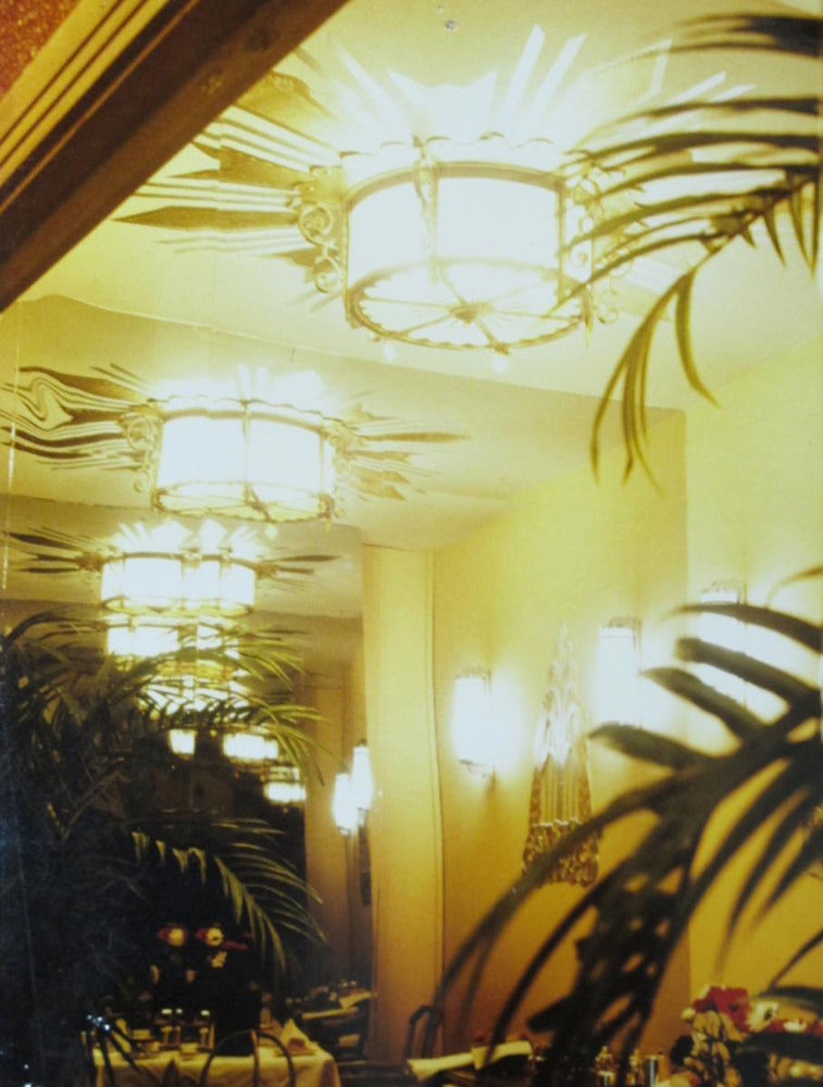 A Fabulous Large c.1930 Cinema Lobby Sun Ceiling Light; The Regal Cinema, London