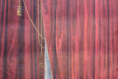 A Glorious c.1900 French Hand-Painted Theatre Canvas Backdrop