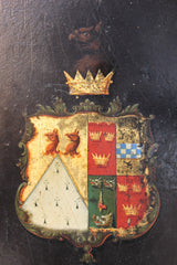 A Fine c.1815 Coach Panel Armorial: The Marital Arms of Lieutenant General Samuel Need & Annie Grant