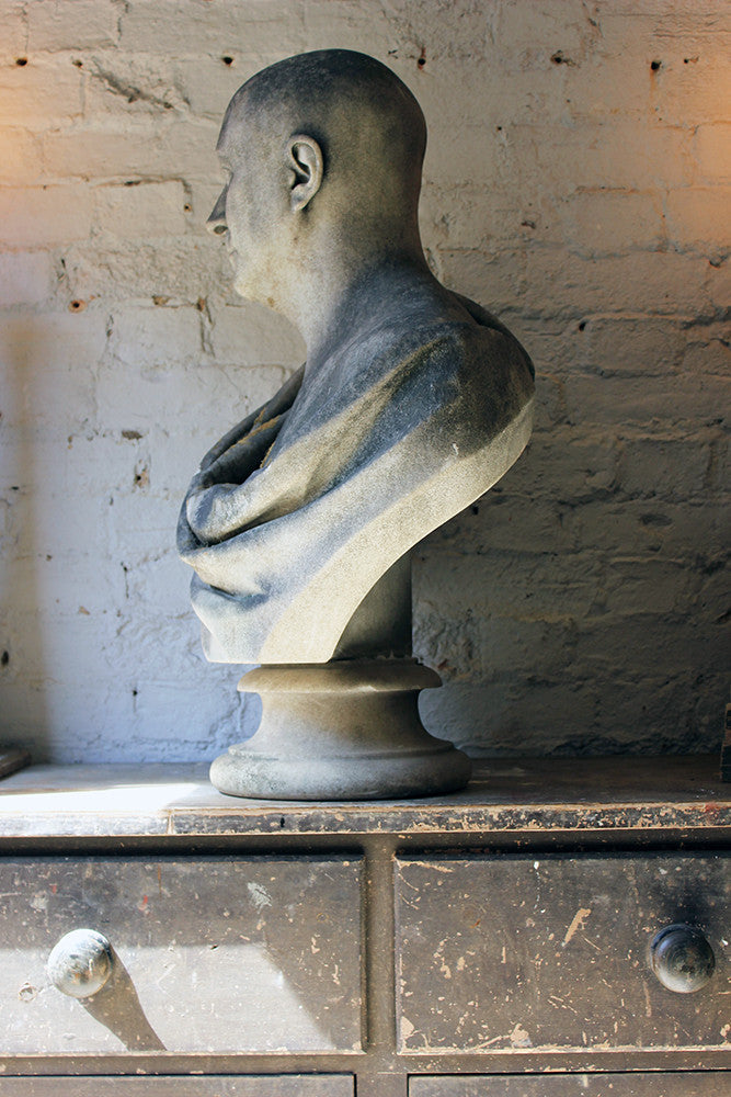 A Fine Quality c.1900 Marble Bust of a Gentleman Draped as a Roman Nobleman from Cairness House