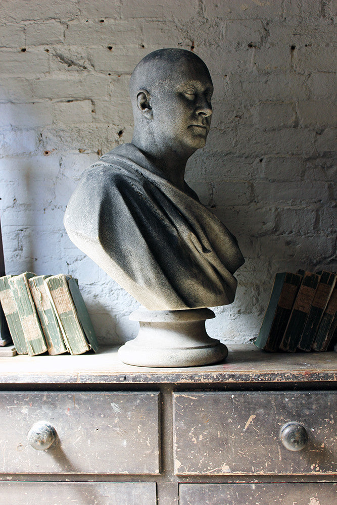A Fine Quality c.1900 Marble Bust of a Gentleman Draped as a Roman Nobleman from Cairness House