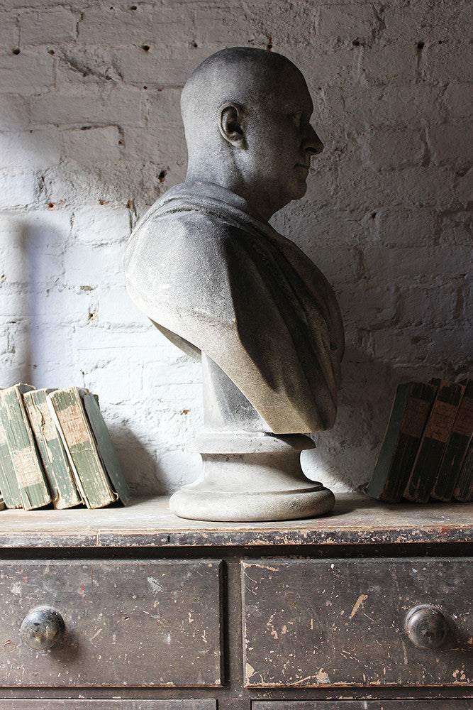 A Fine Quality c.1900 Marble Bust of a Gentleman Draped as a Roman Nobleman from Cairness House