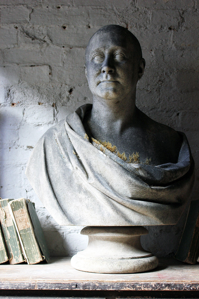 A Fine Quality c.1900 Marble Bust of a Gentleman Draped as a Roman Nobleman from Cairness House