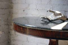 A Good French Louis Philippe Period Fossilised Marble & Flame Mahogany Guéridon c.1835