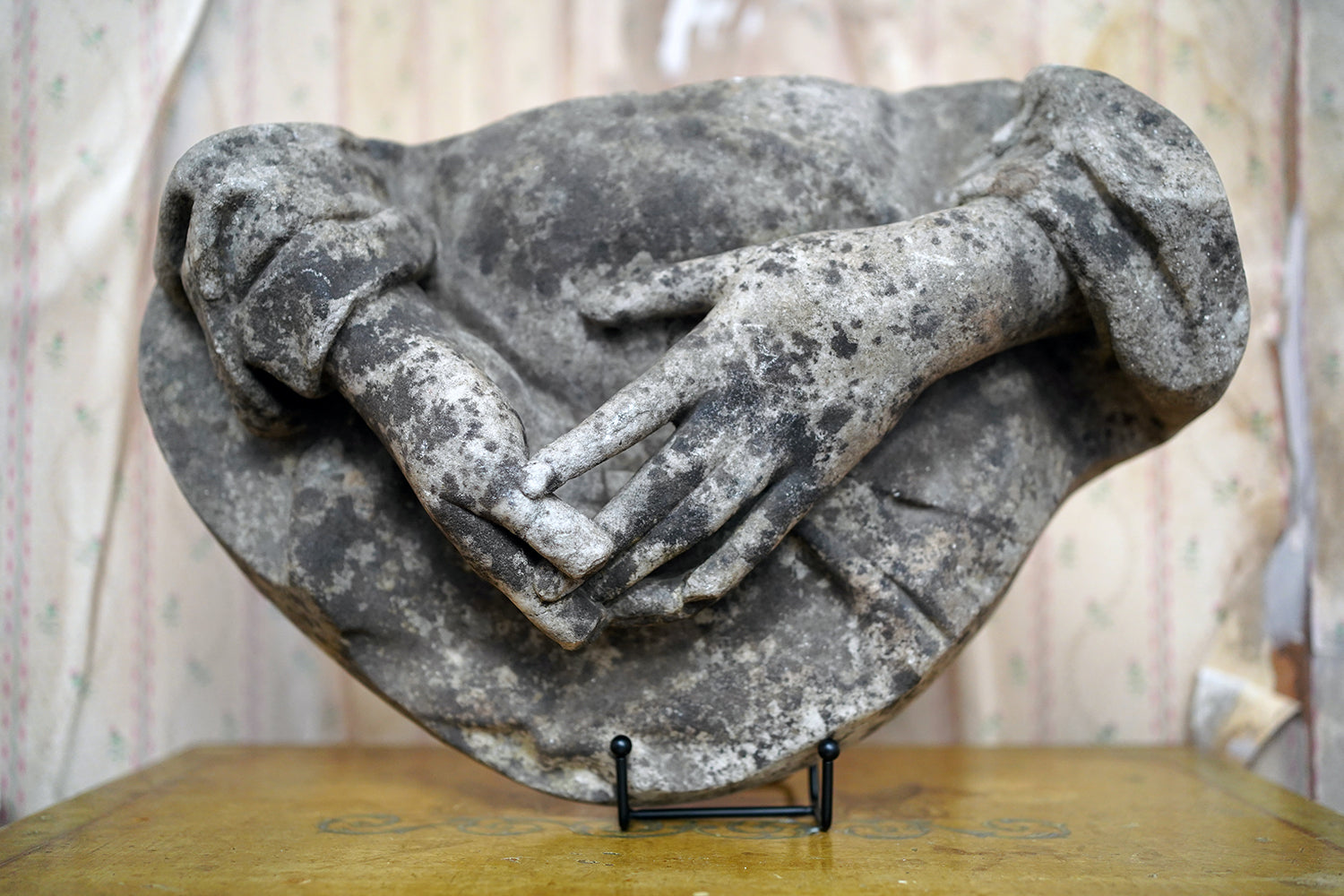 A Finely Carved Marble Study of a Pair of Hands by Frederick Hawkins Piercy c.1880