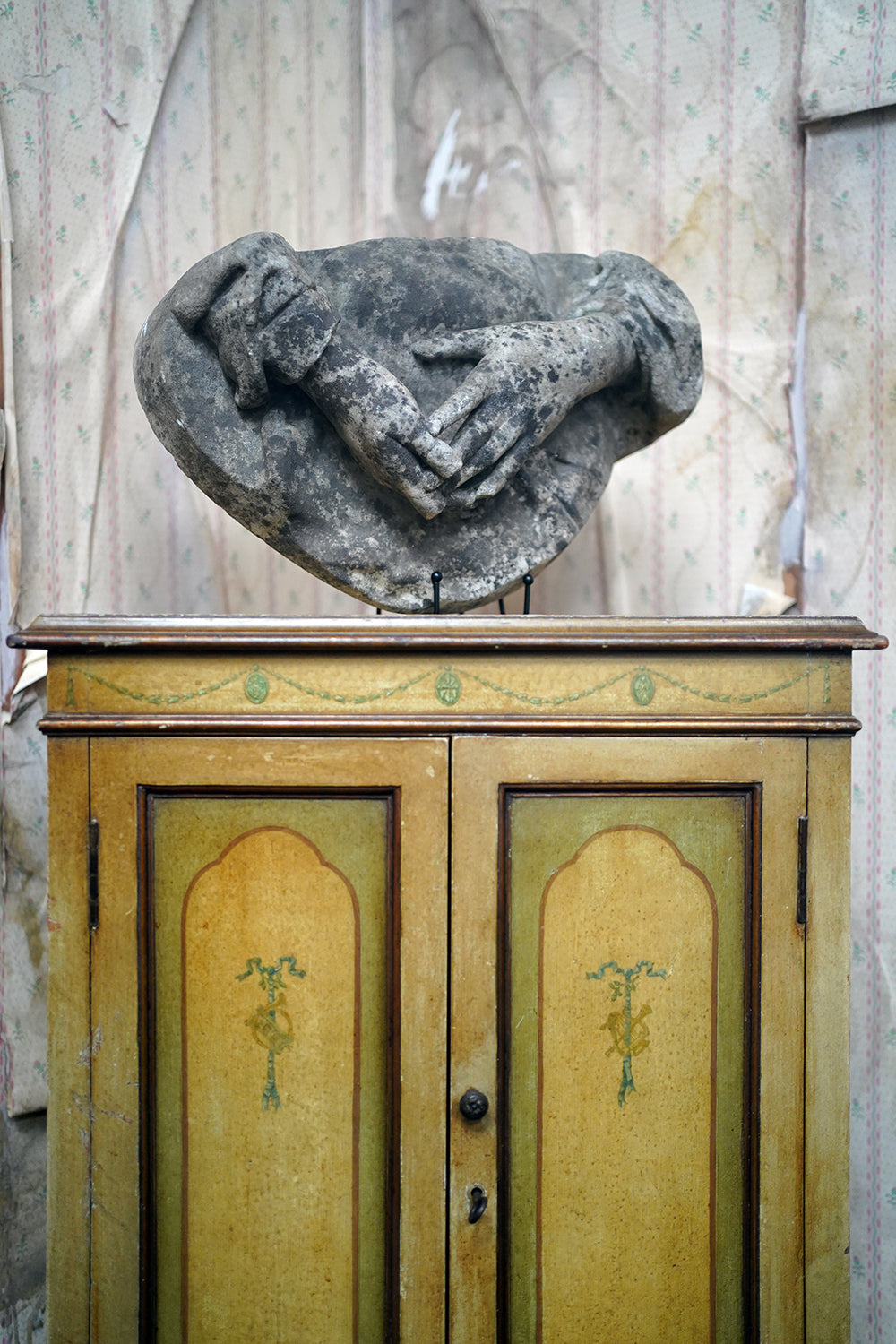 A Finely Carved Marble Study of a Pair of Hands by Frederick Hawkins Piercy c.1880