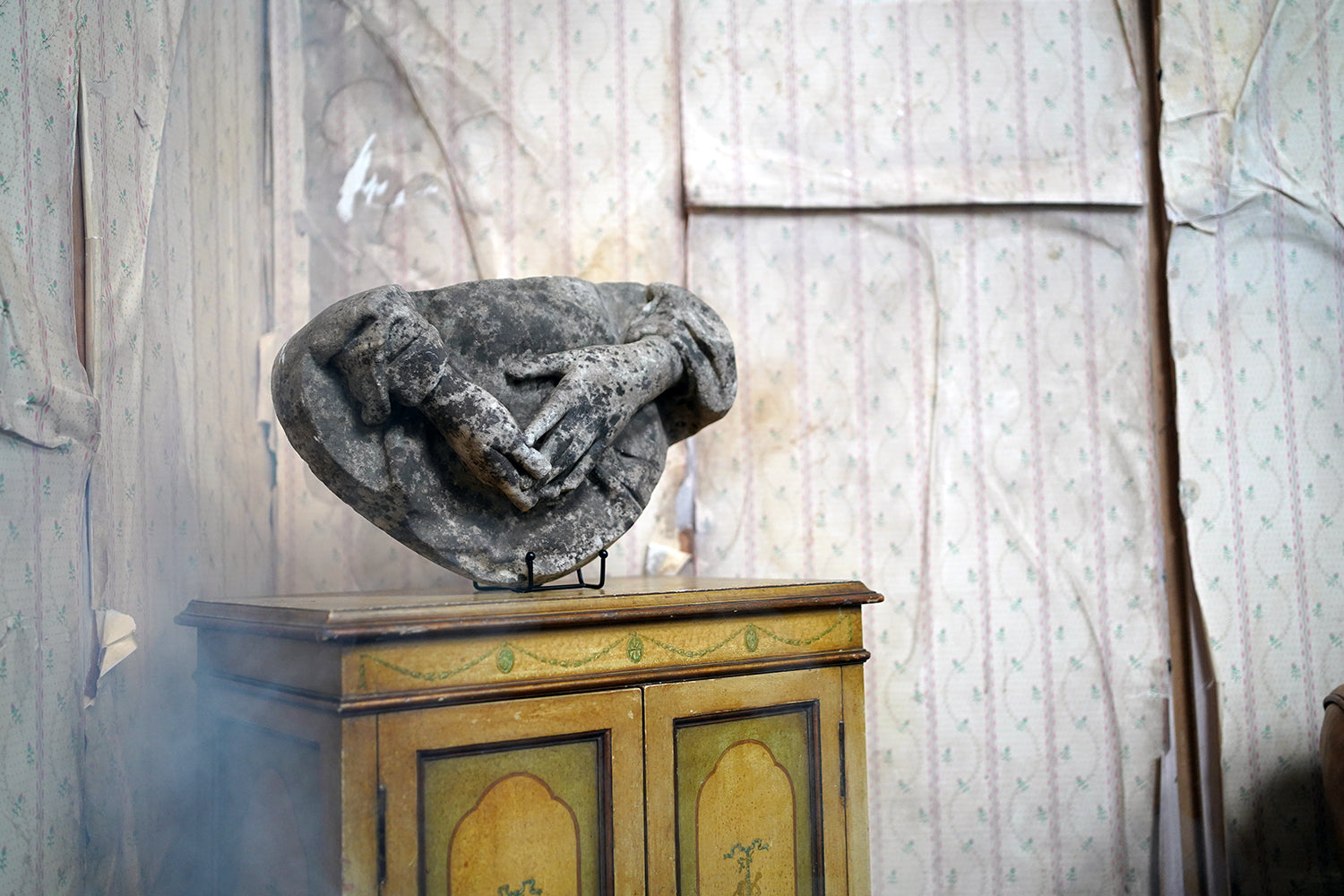 A Finely Carved Marble Study of a Pair of Hands by Frederick Hawkins Piercy c.1880