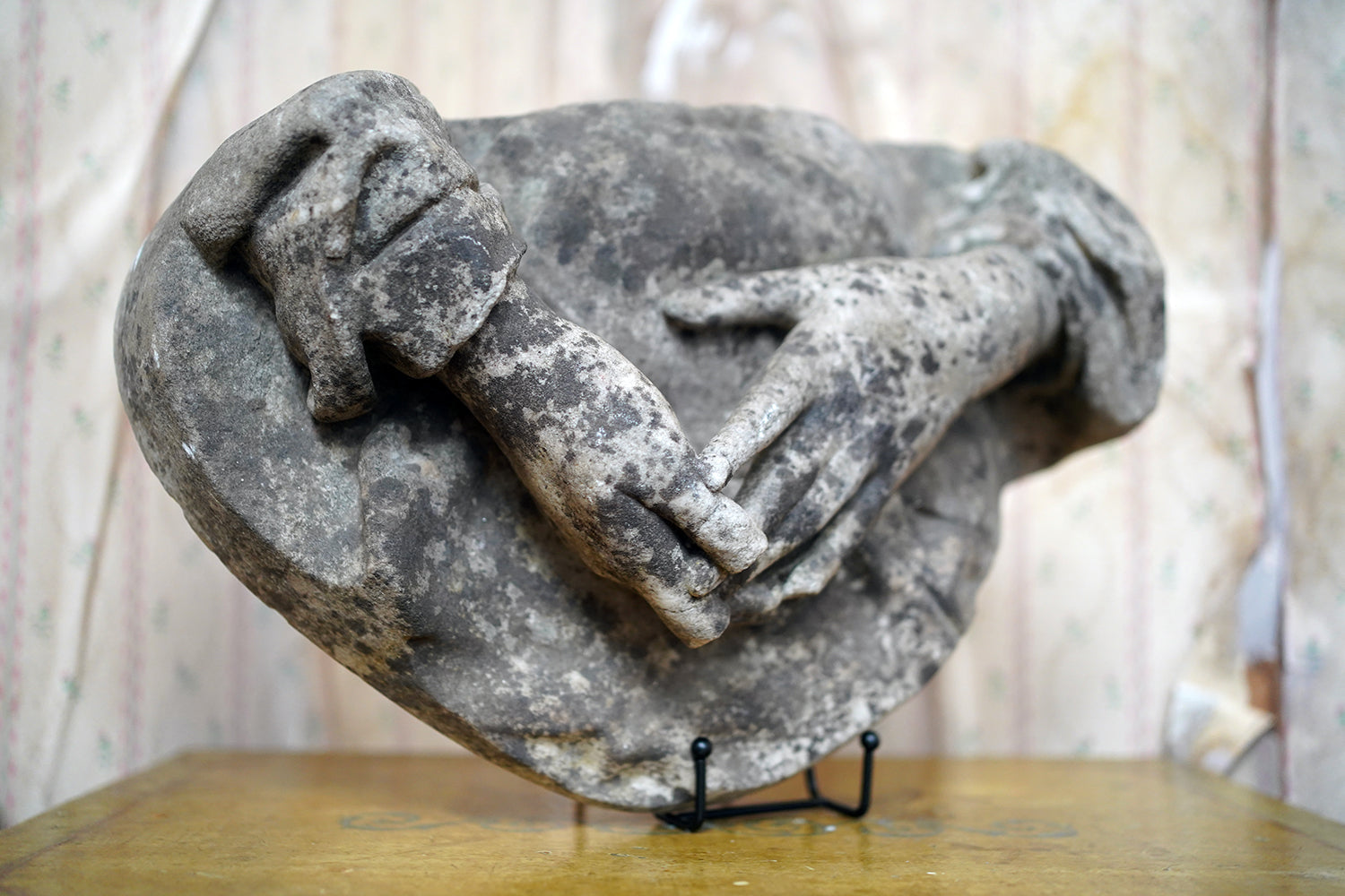 A Finely Carved Marble Study of a Pair of Hands by Frederick Hawkins Piercy c.1880