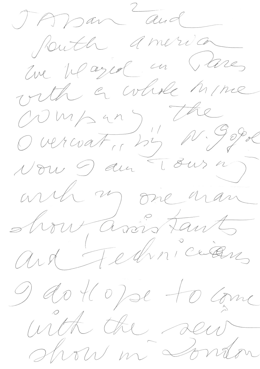 A Black Ink Autographed Letter Signed by Marcel Marceau (1923-2007), Mime Artist, c.1994