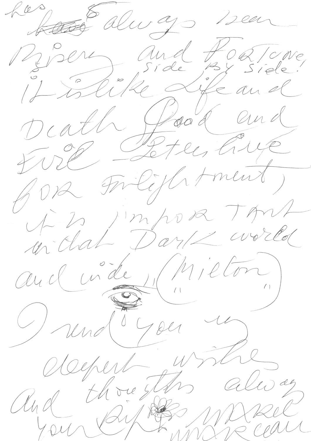 A Black Ink Autographed Letter Signed by Marcel Marceau (1923-2007), Mime Artist, c.1994