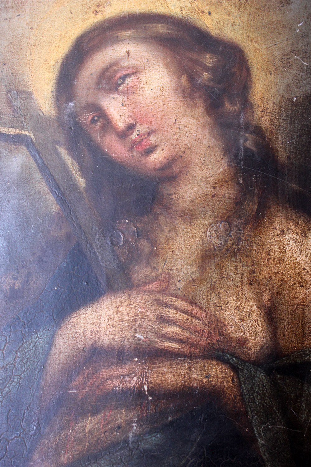 A 17thC Italian School Oil on Panel of The Penitent Mary Magdalene c.1670