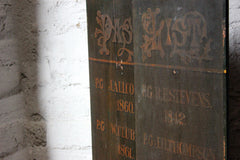 A Decorative Pair of Masonic Lodge Freemasons Roll of Worshipful Masters Name Boards c.1840