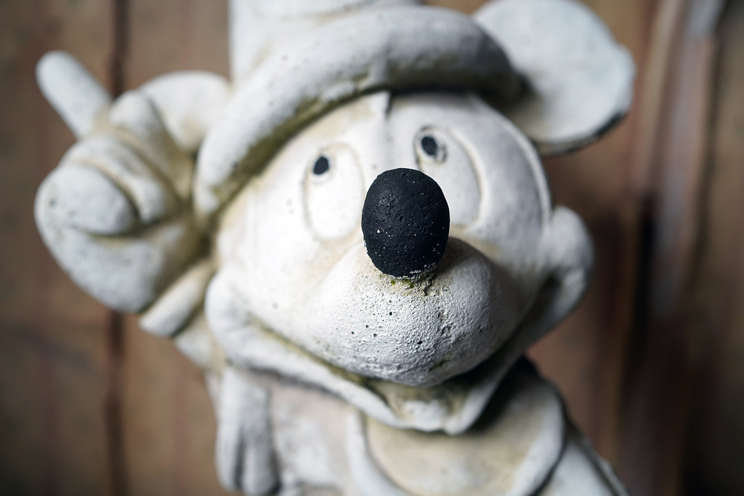 A 20thC Stone Figure of Mickey Mouse; The Sorcerer's Apprentice in Fantasia