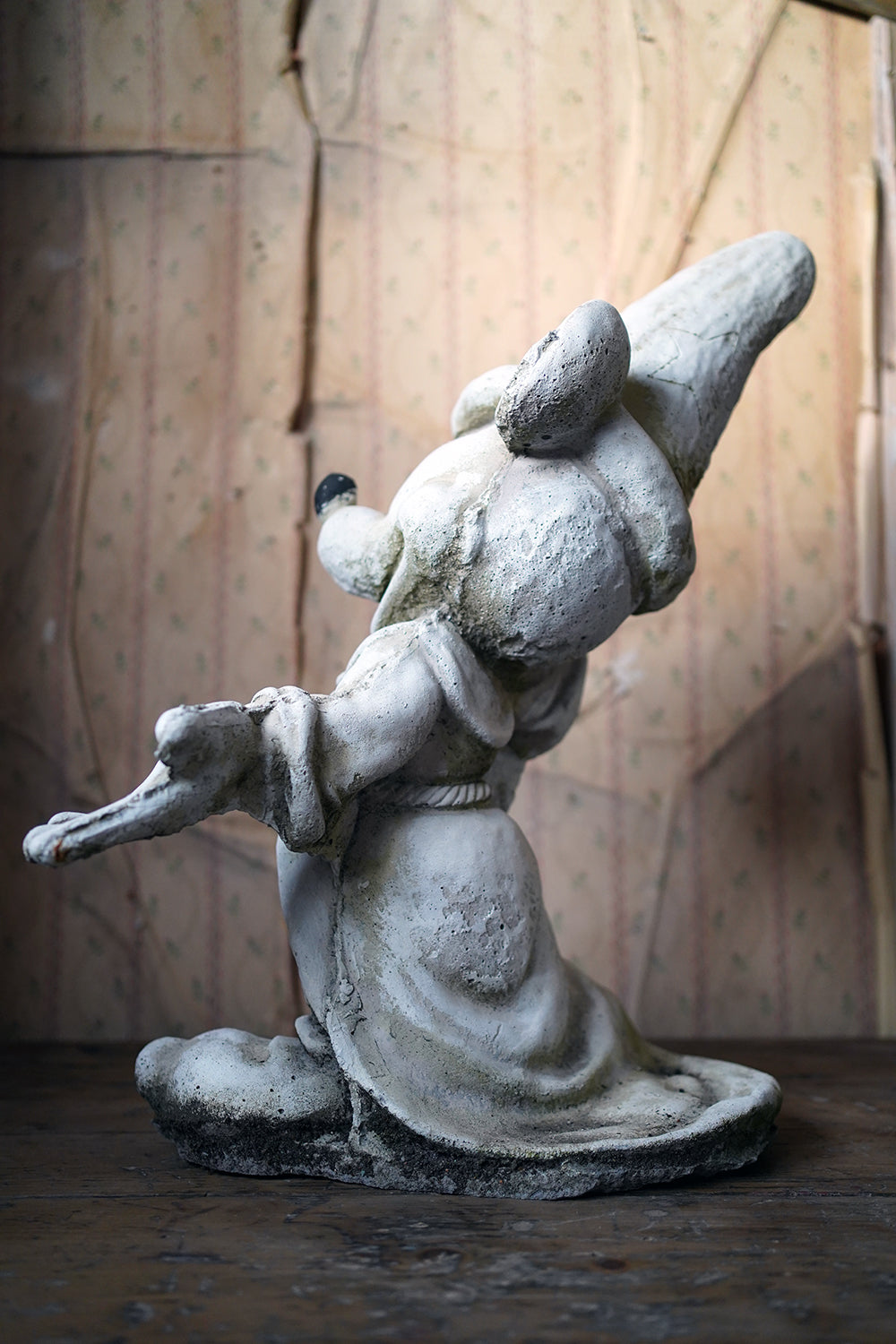 A 20thC Stone Figure of Mickey Mouse; The Sorcerer's Apprentice in Fantasia
