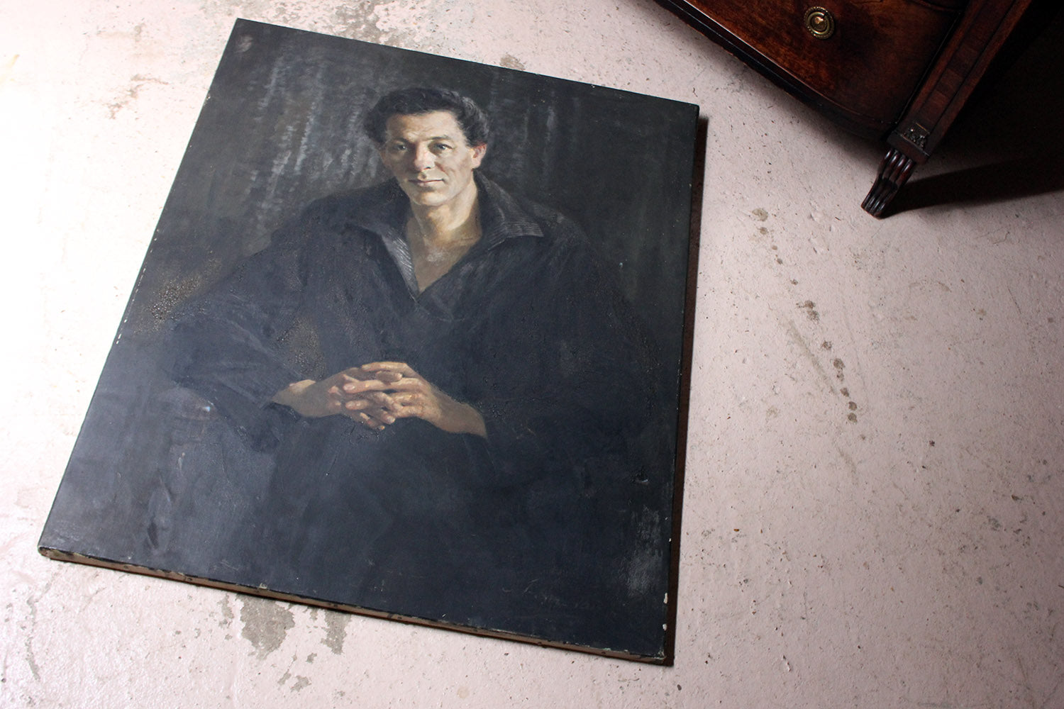 A 20thC French School Oil on Canvas Portrait of a Gentleman c.1935-55